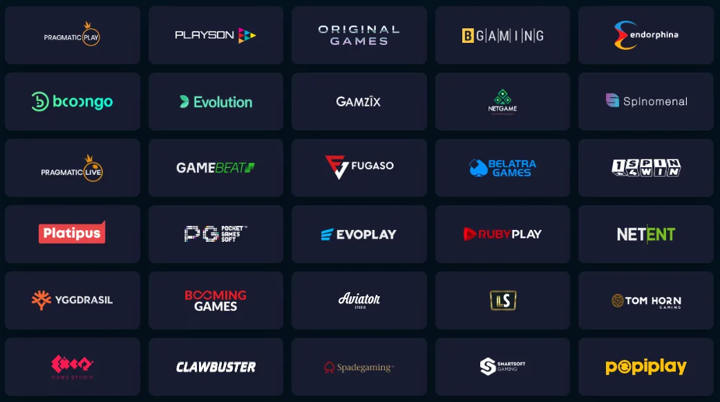 bolizyn casino providers