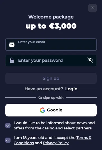 bolizyn casino sign up